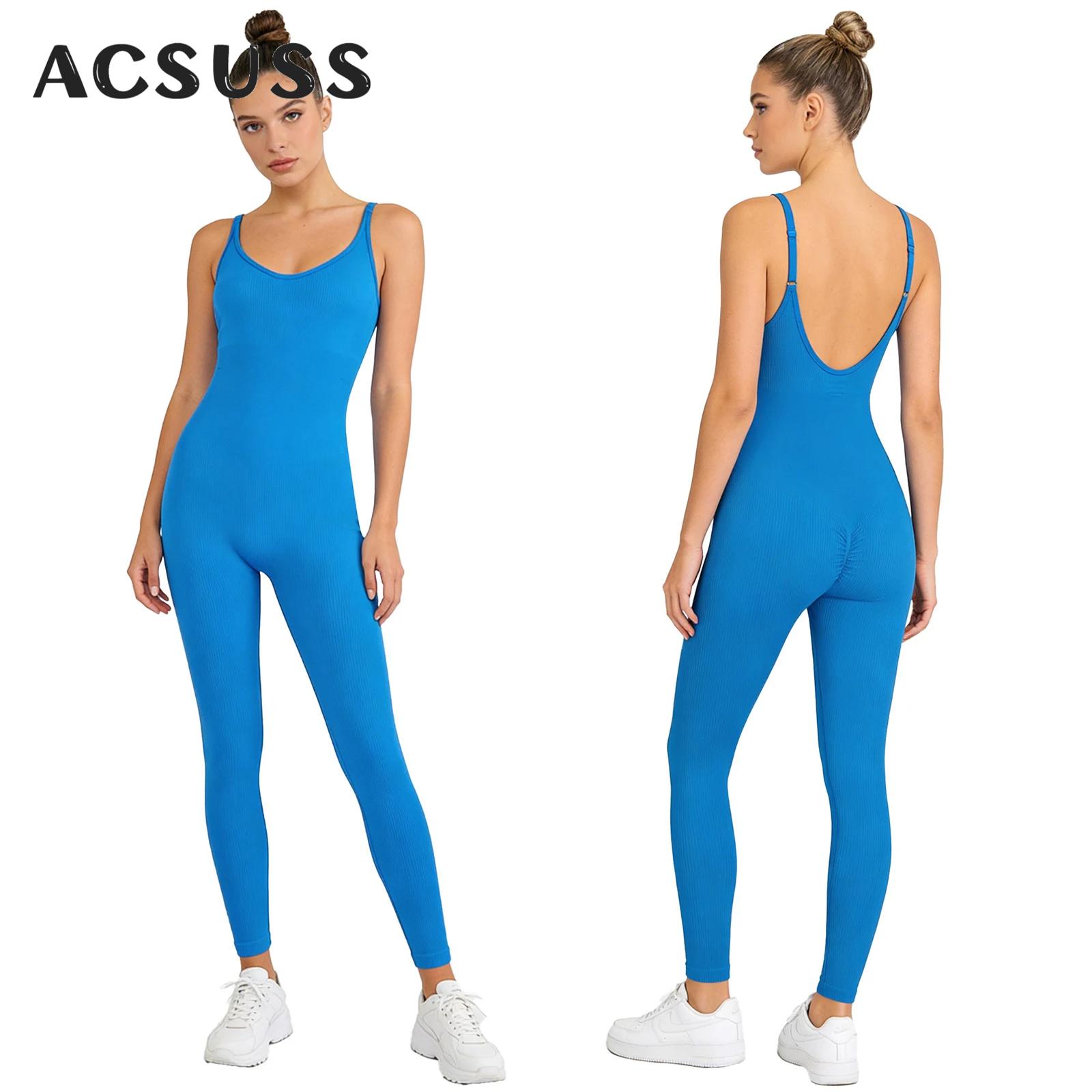 Seamless Ribbed Workout Tank Top - 女性ヨガワークアウトジャンプスーツワンピースタンクトップレギンスロンパースリブ編みシームレスボディコンボディスーツジムフィットネスランニングスポーツウェア