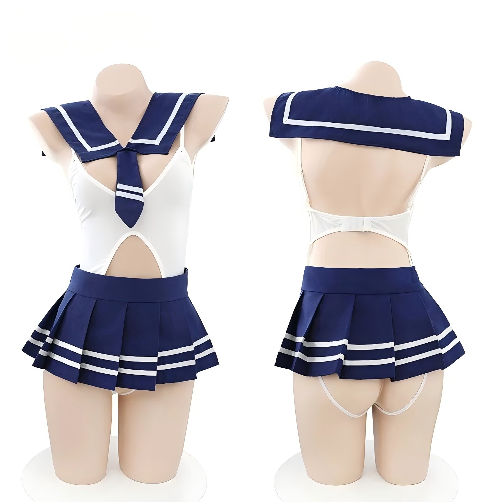 Lingerie - セクシーな女子高生制服ランジェリー;魅力的なデートナイトの服装;セクシーな女子高生制服ジャンプスーツ;純情な情熱のセーラースーツ2ピース