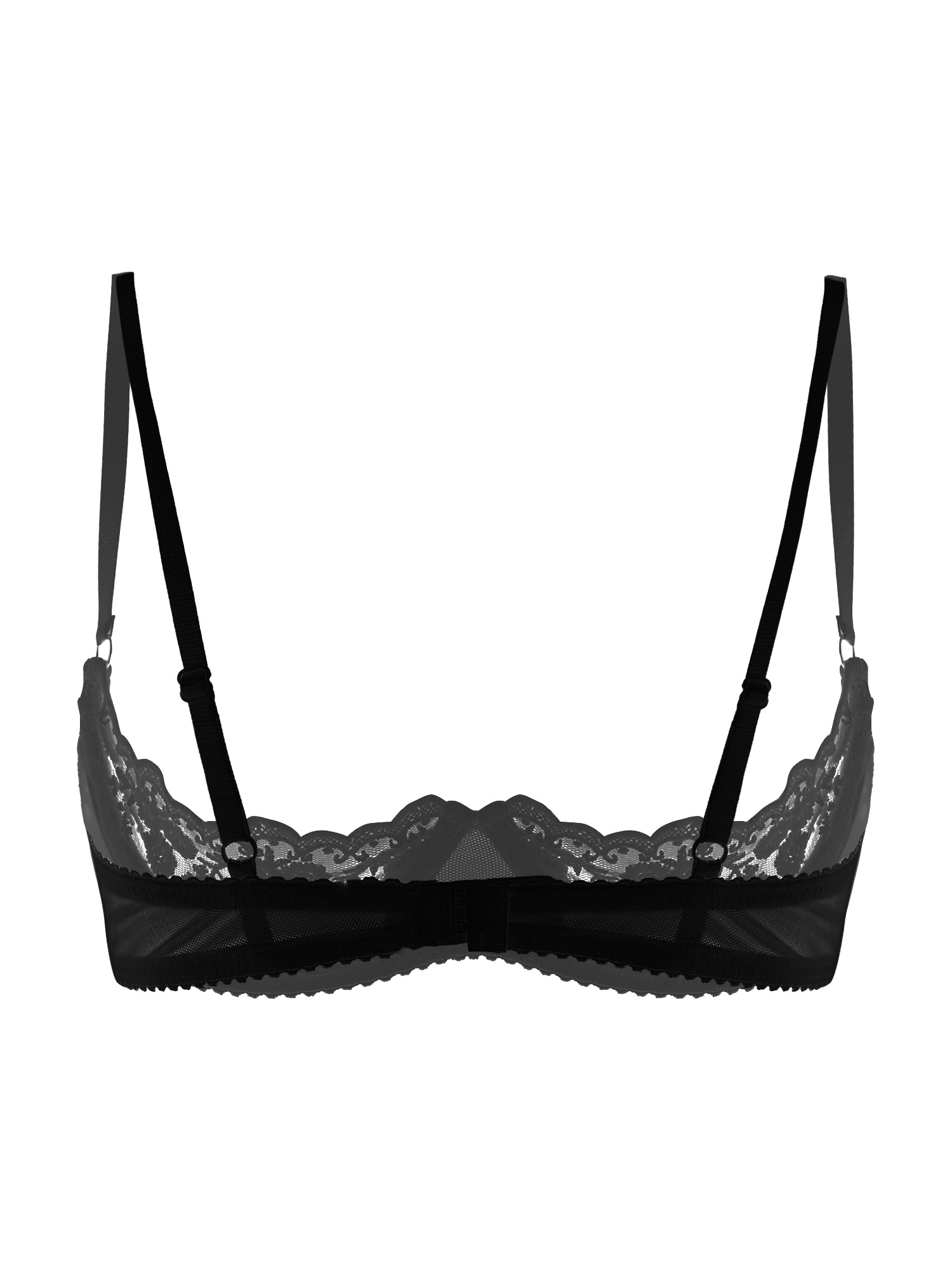 女性用セクシーオープンカップブラ、透け感のあるレース、露出乳 - Lingerie のレビューと価格
