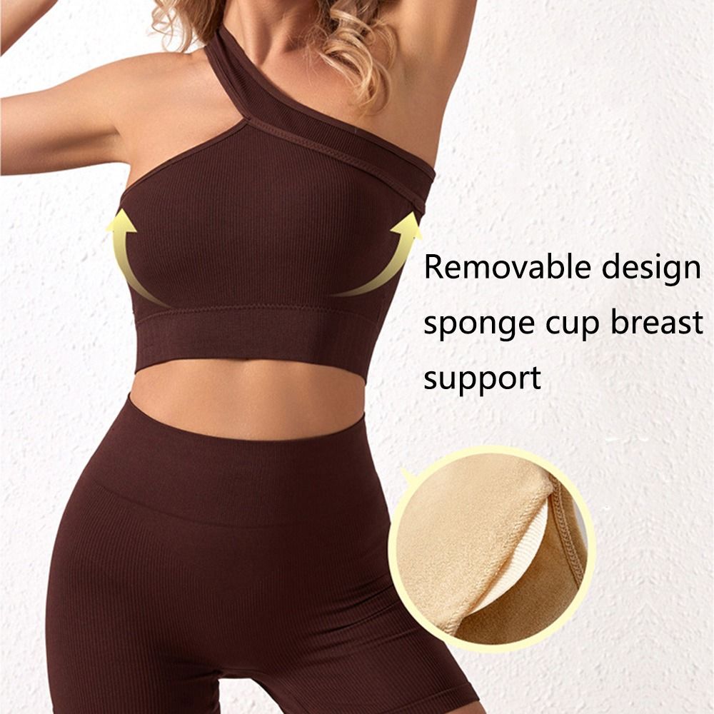 2枚組 再利用可能 シームレス レディース ワークアウトセッ - Seamless Ribbed Workout Tank Top のレビューと価格