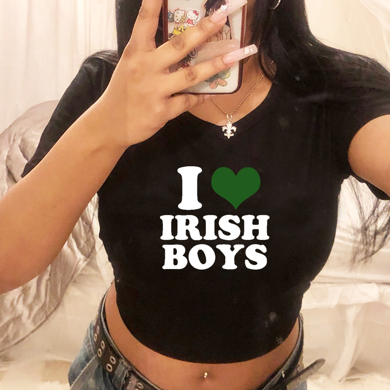 レディースイラブリーシュボーイズヒップホップグラフィッククロ - Y2K Graphic Baby Tee Crop のレビューと価格