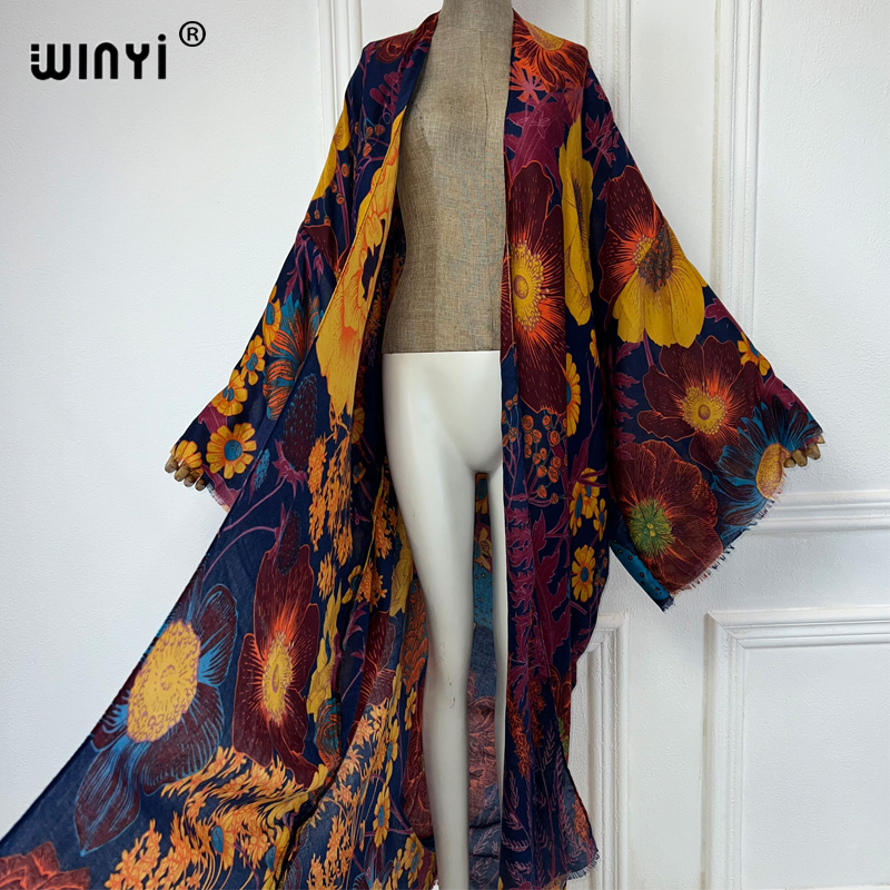 WINYI アフリカファッション 夏用着物マキシドレス ビー - Boho Summer Beach Maxi Dress のレビューと価格