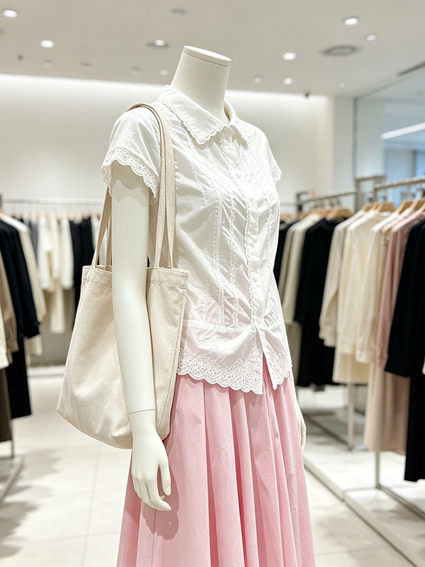 エレガントなプラスサイズ女性用サマーシャツとAラインスカート - Korean Style A Line Shirt Dress のレビューと価格