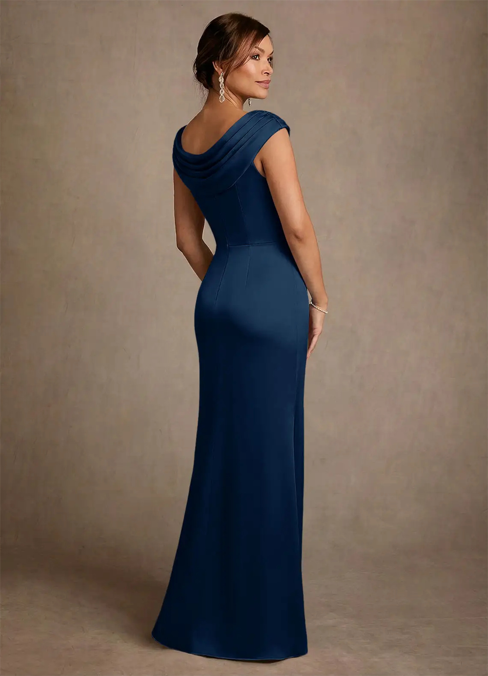 マザードレス 花嫁の母ドレス ウェディング エレガント プリ - Elegant Satin Evening Gown Split のレビューと価格