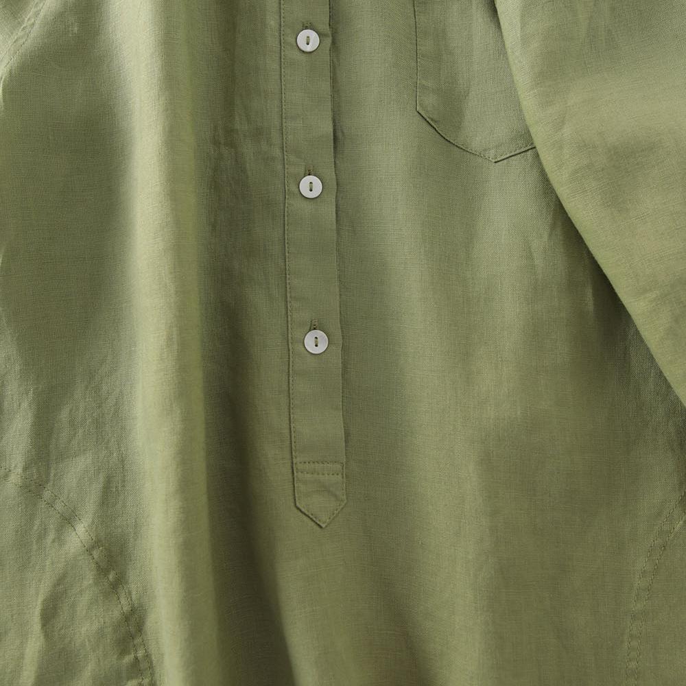 アウトレット 日本風 リネンシャツワンピース レディース カ - Casual Loose Linen Shirt Dress のレビューと価格