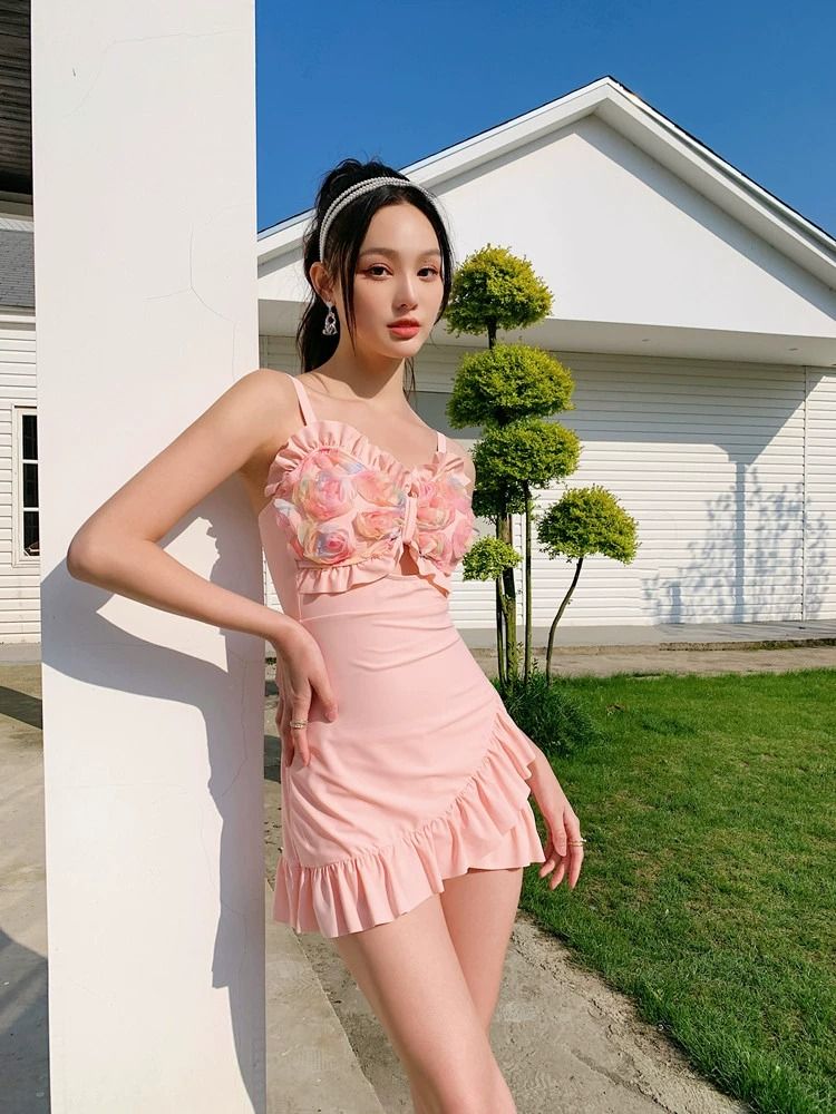 女性用 2026 新作 ワンピース スカート付き水着 スリム - Swimwear のレビューと価格
